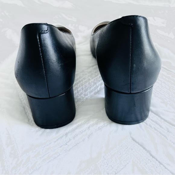 Cole Haan The Go To Block Heel Pump Solid Black leather close toe waterproof 6.5 - Picture 4 of 10